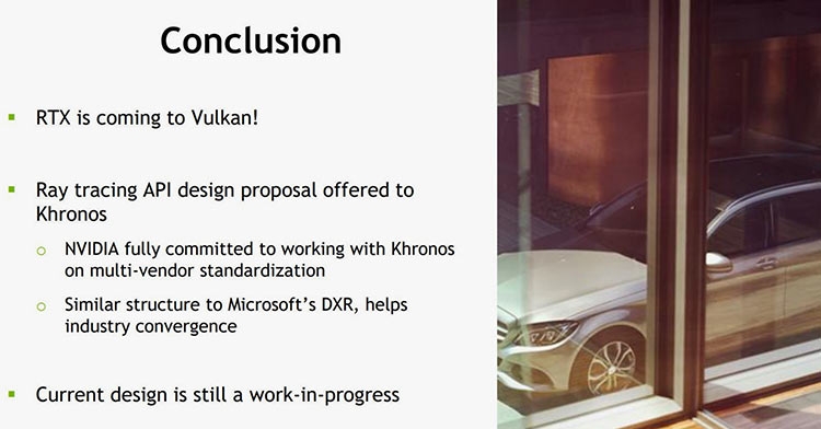 NVIDIA работает над трассировкой лучей для Vulkan"