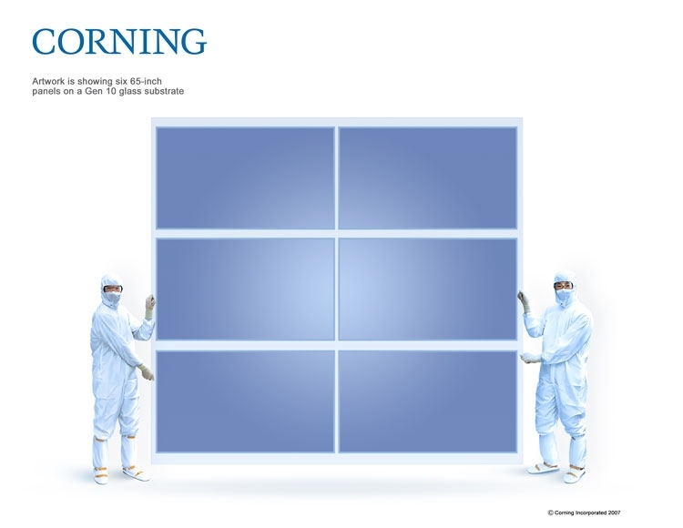 Corning запустила в Китае завод по выпуску LCD-подложек поколения 10.5G"
