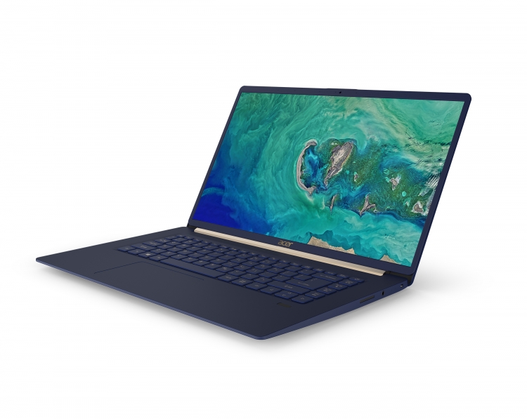 Обновлённый ноутбук Acer  Swift 5 с 15,6-дюймовым экраном весит менее килограмма"