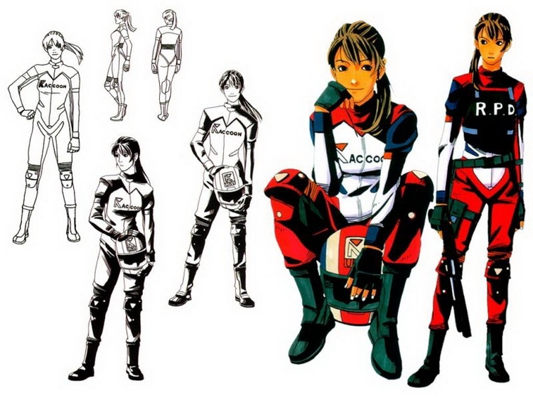  Мотогонщица Эльза Уокер — первый вариант женского персонажа для Resident Evil 2. 