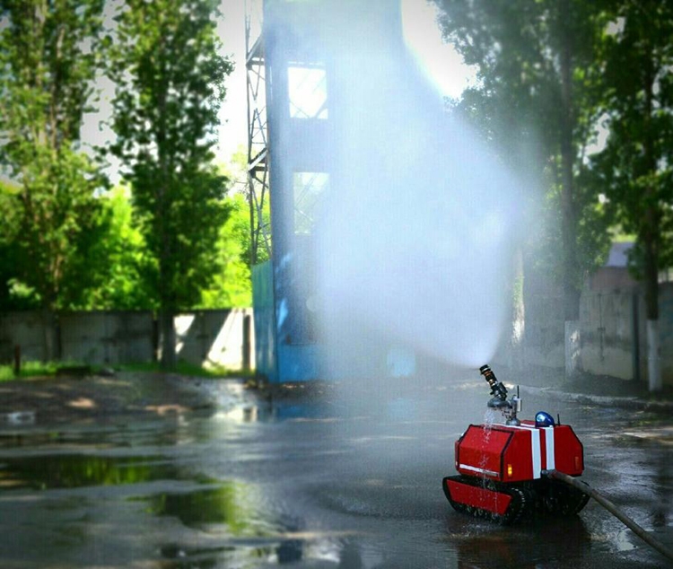 В России разработан уникальный робот-пожарный"