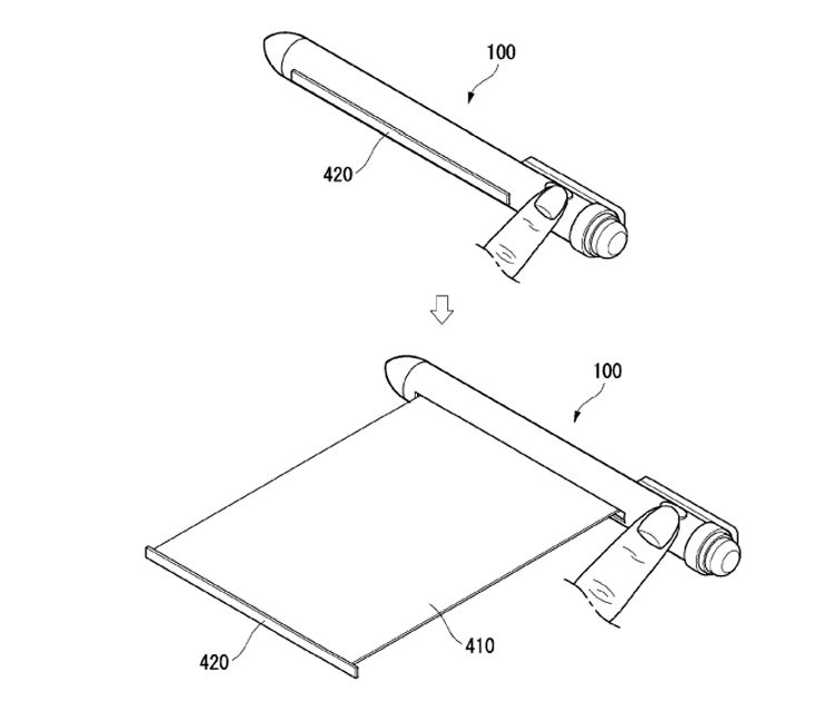 В LG изобрели «умную» ручку с вытягивающимся дисплеем"