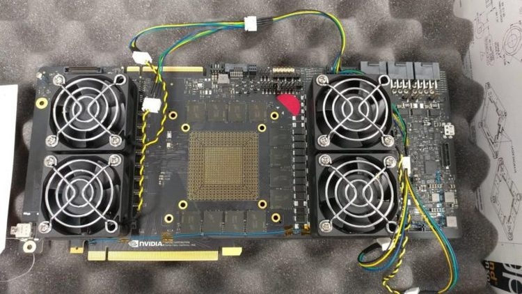  Прототип некой видеокарты NVIDIA нового поколения с памятью GDDR6 