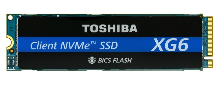  SSD Toshiba XG6 на 96-слойной 3D NAND TLC 