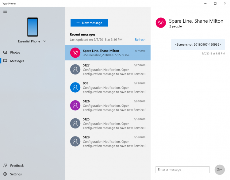 Windows 10 Insider Preview научили синхронизировать SMS и фото с Android"