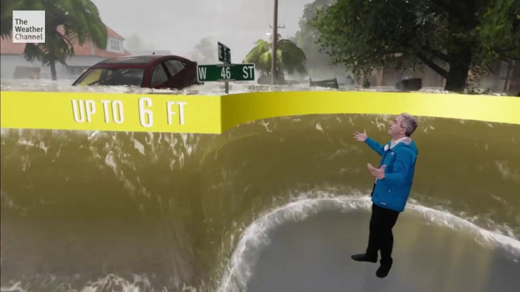 Последствия урагана &laquo;Флоренс&raquo; на The Weather Channel были показаны с помощью Unreal Engine 4"