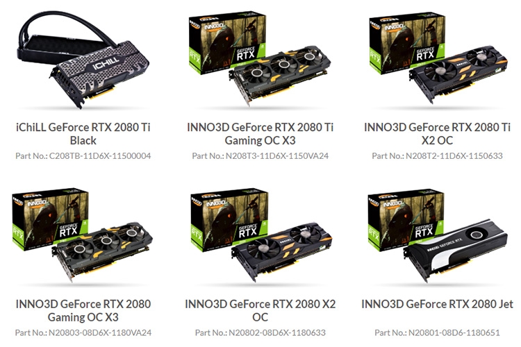 Inno3D GeForce RTX 2080/2080 Ti X2 OC