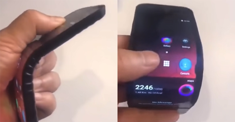 Lenovo показала прототип гибкого смартфона"