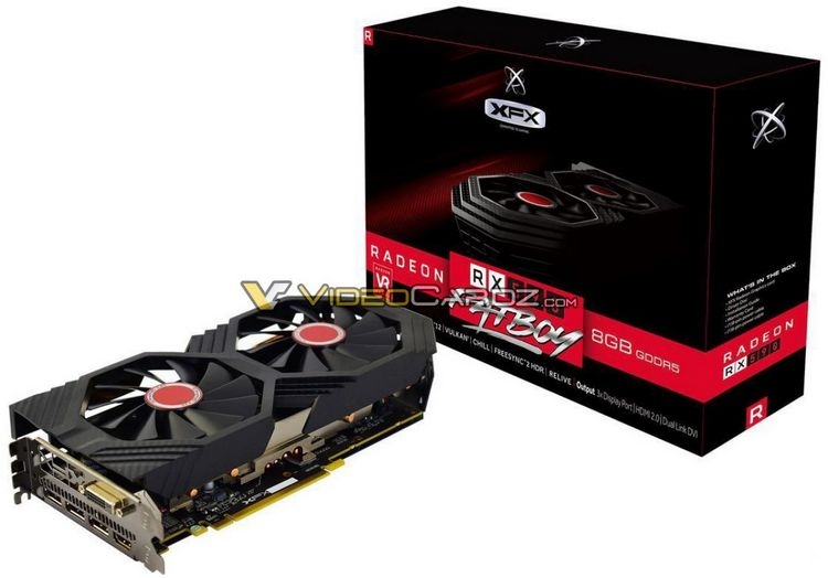 Видеокарта XFX Radeon RX 590 Fatboy OC+ обладает частотой ядра в 1600 МГц"