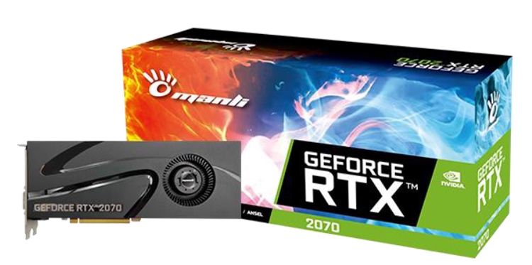 Видеокарты Manli GeForce RTX 20 оснащены вентилятором Blower Fan"