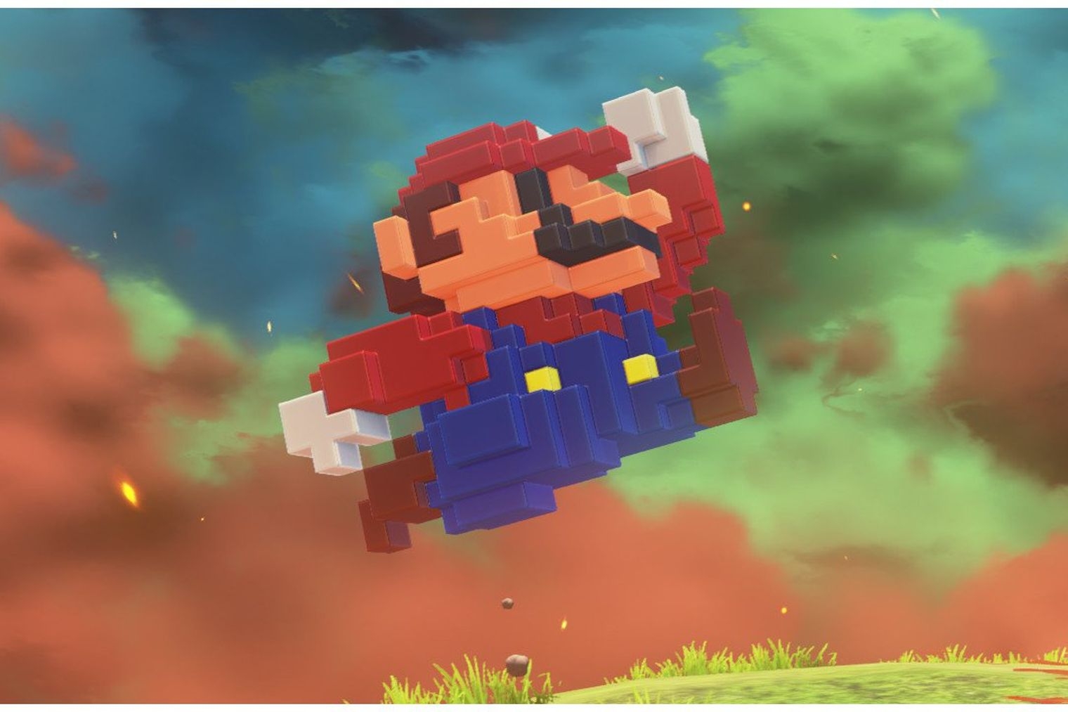 Пиксельный Марио вырвался в 3D благодаря костюму для Super Mario Odyssey