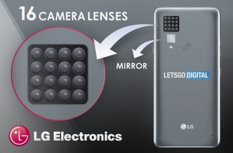 LG запатентовала 16-камерный смартфон"