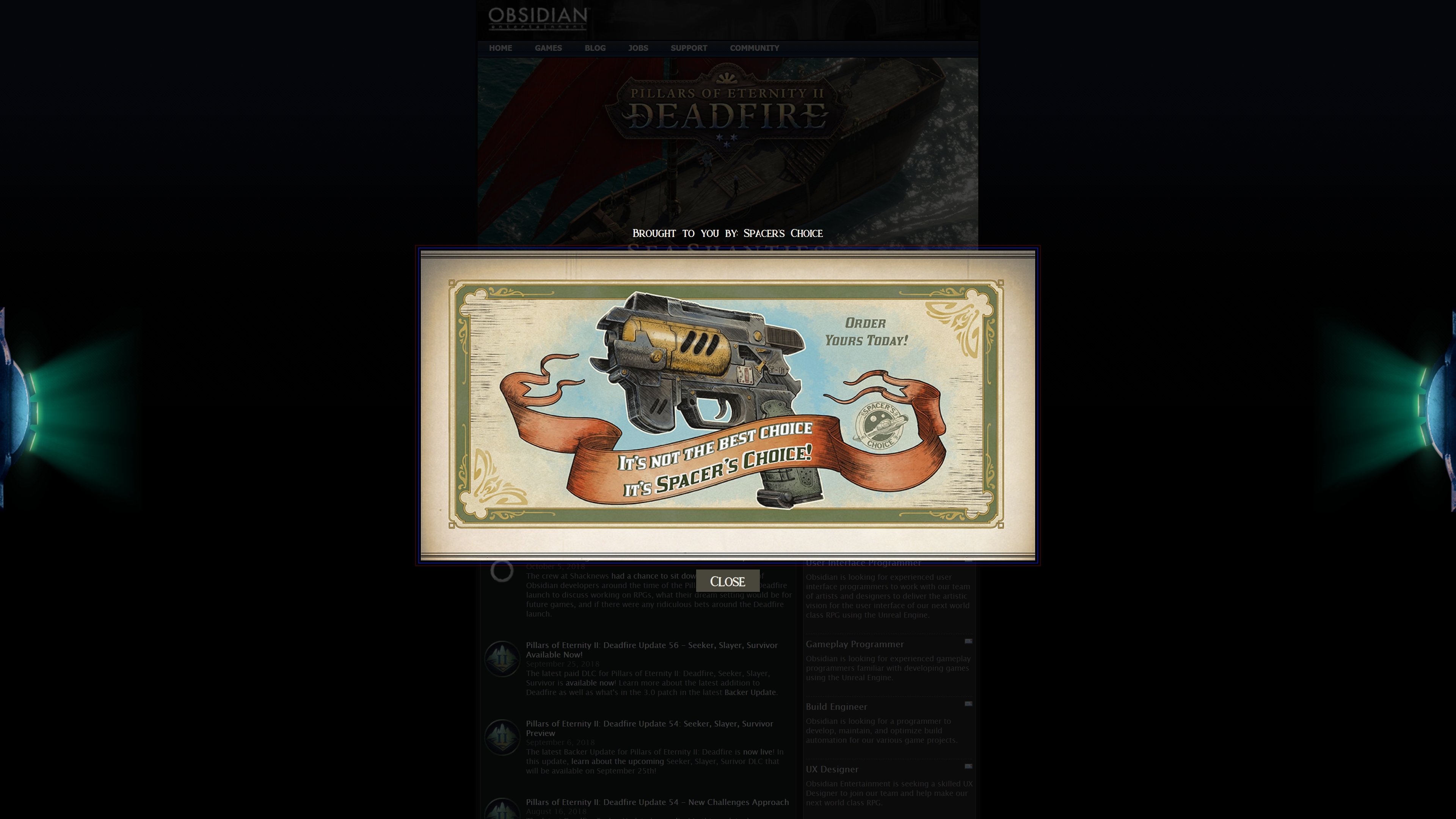 Obsidian entertainment проекты