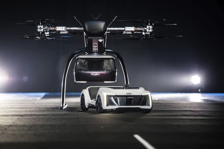 Видео дня: прототип летающего такси Audi, Airbus и Italdesign"