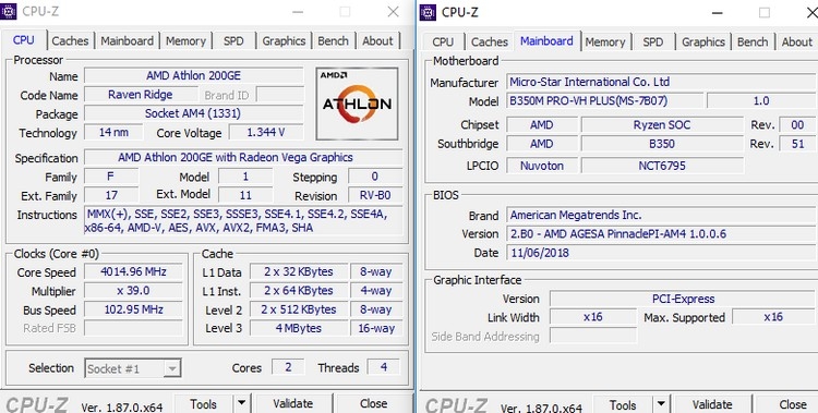 Процессор AMD Athlon 200GE всё-таки поддаётся разгону"