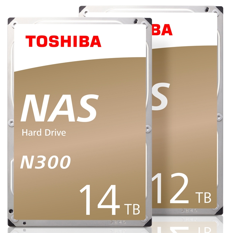 Вместимость жёстких дисков Toshiba N300 и X300 достигла 14 Тбайт"