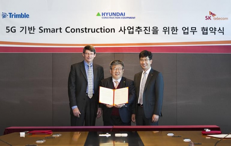 SK Telecom, Hyundai и Trimble будут использовать 5G в строительстве"