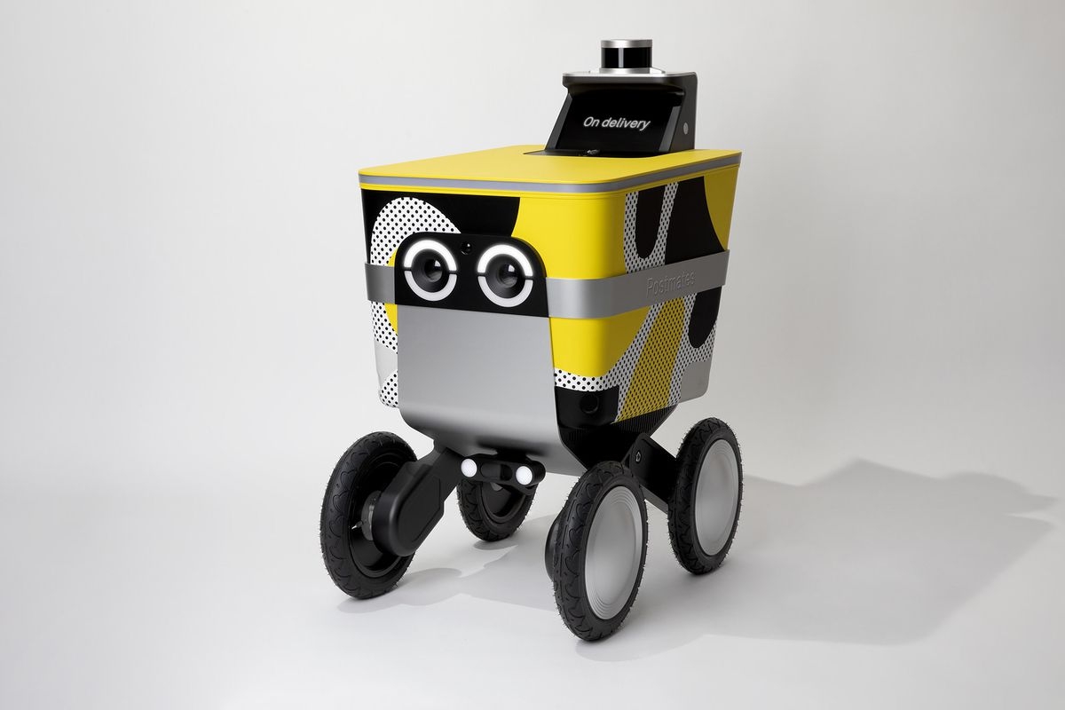 Самоуправляемый робот-тележка Serve поможет Postmates ускорить доставку продуктов
