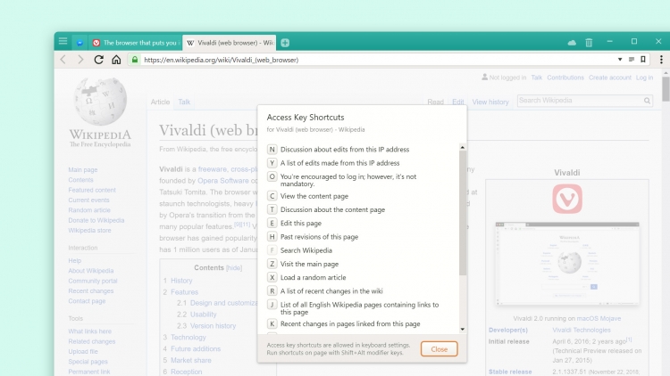 Вышел браузер Vivaldi 2.2: настраиваемые панели и «картинка в картинке»"