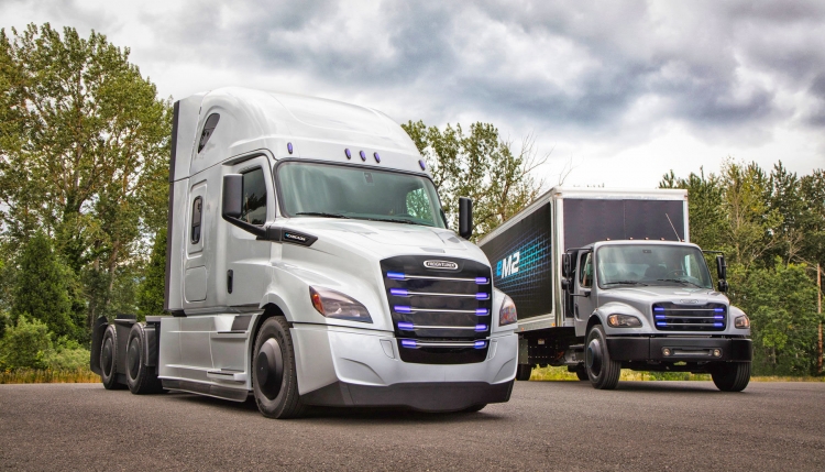 Daimler испытает электрические грузовики на Западном побережье США"