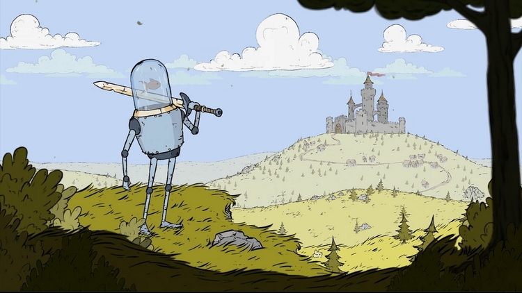 Очаровательная рисованная метроидвания с роботами и рыбами Feudal Alloy выйдет в январе"