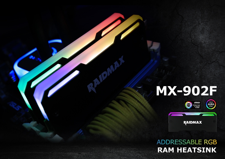 Raidmax MX-902F: подсветка и охлаждение для модулей оперативной памяти"