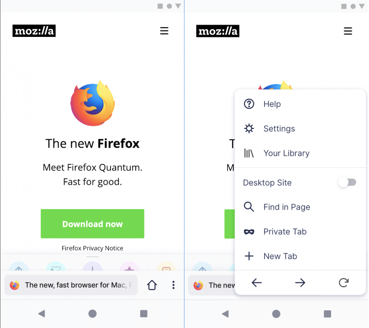 Mozilla разрабатывает новый мобильный браузер"