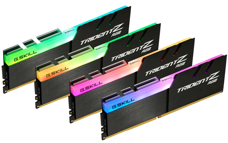 Новый комплект памяти G.SKILL Trident Z RGB DDR4 рассчитан на платформу AMD X399"