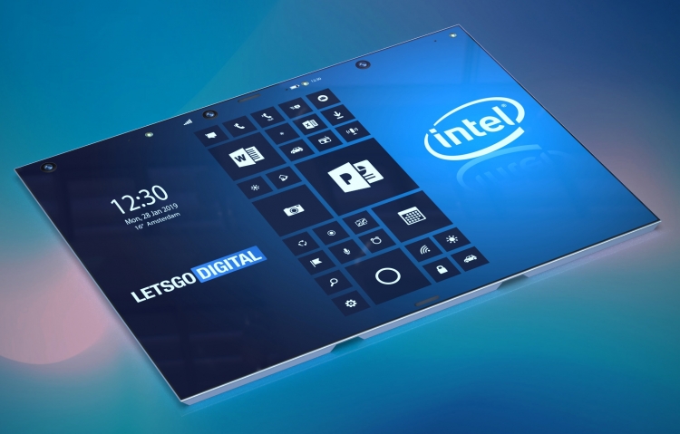 Intel работает над складным смартфоном-планшетом"