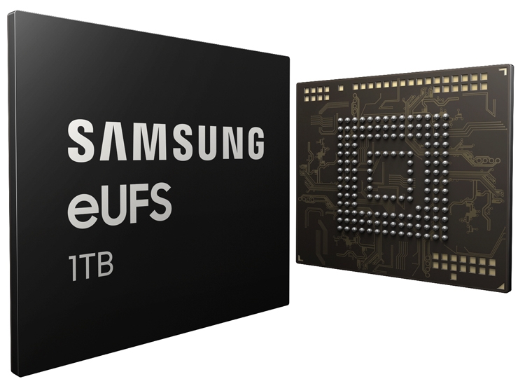 Терабайт в смартфоне: в Samsung начат выпуск новейших модулей eUFS"