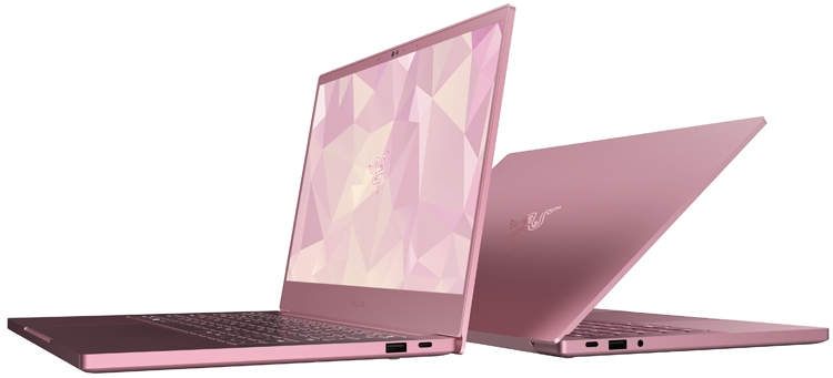 Ко дню святого Валентина: ноутбук Razer Blade Stealth и периферия Razer в розовом цвете"