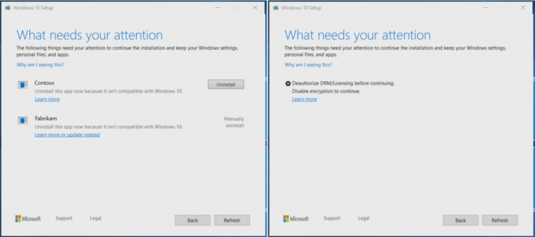Microsoft обещает улучшить сообщения об ошибках установки Windows 10"