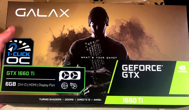Опубликованы фотографии упаковки Galax GeForce GTX 1660 Ti"