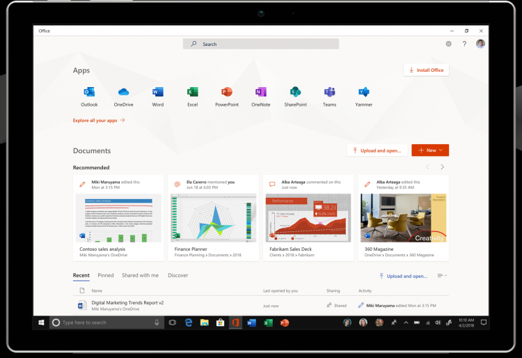 Microsoft представила бесплатный Office для пользователей Windows 10"