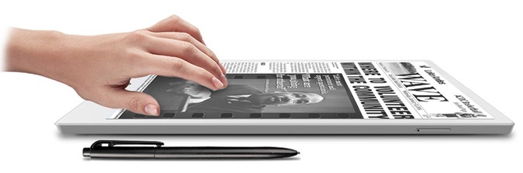 Разработчики называют E-Pad первым в мире планшетом с экраном E Ink и модулем 4G