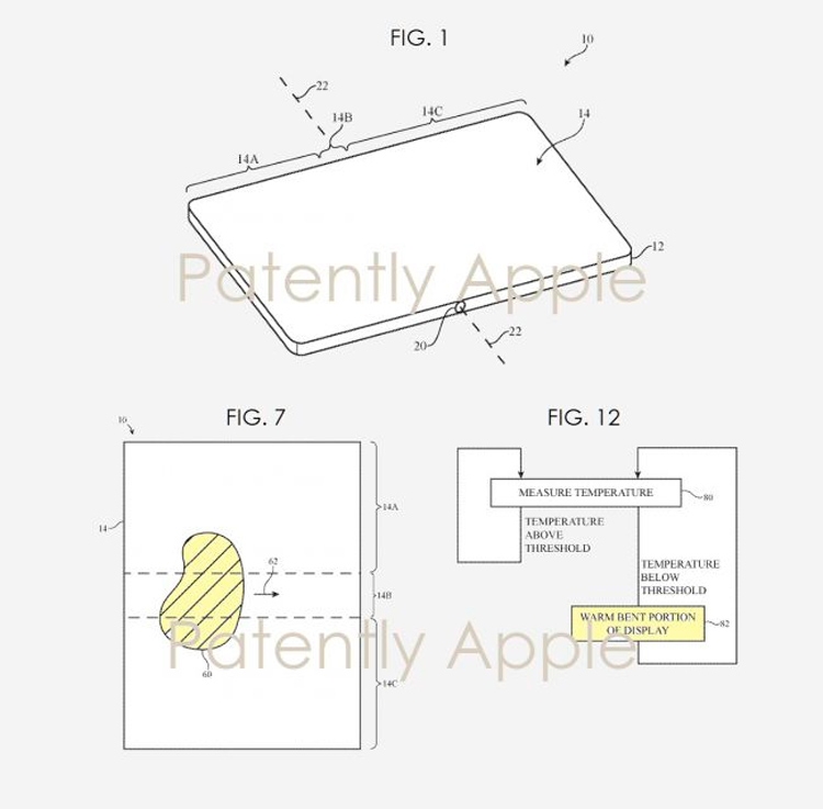 Apple планирует подогревать сгибающиеся дисплеи, чтобы они не трескались на холоде"