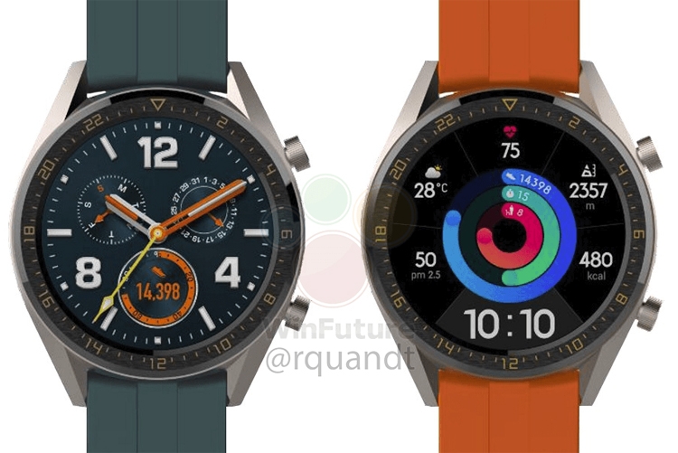 У смарт-часов Huawei Watch GT появятся версии Active и Elegant"