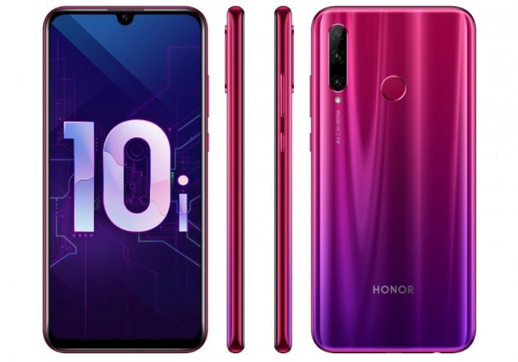Honor 10i: смартфон с тройной камерой, экраном Full HD+ и чипом Kirin 710"