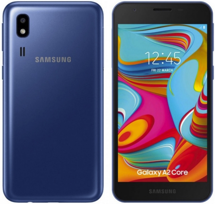 Рассекречен «бюджетник» Samsung Galaxy A2 Core: 5" экран и Android Go"