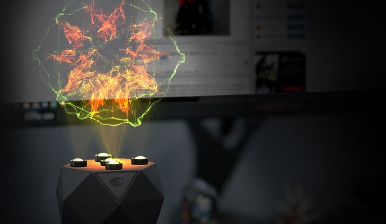 Видео: NVIDIA показала GeForce RTX R.O.N. — первого в мире голографического игрового помощника