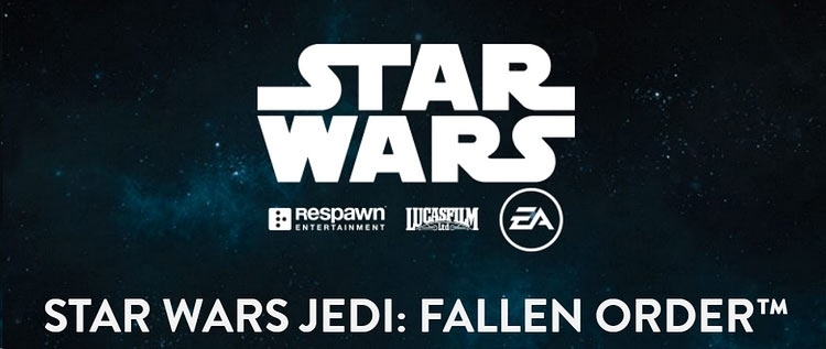 На первом плакате Star Wars Jedi: Fallen Order изображён джедай и дроид на заснеженной планете"