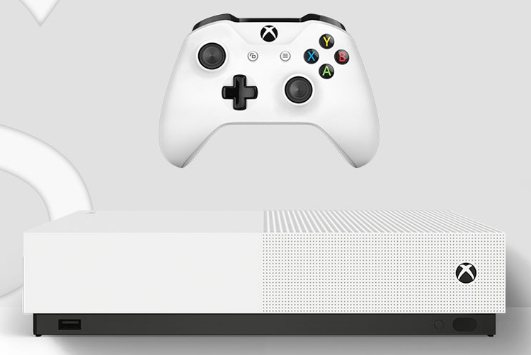 Xbox One S All-Digital Edition: игровая консоль за $250 без оптического привода"