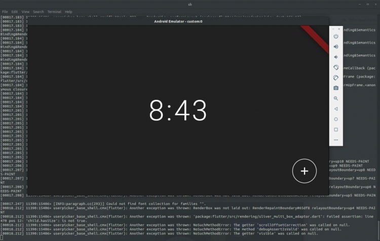 ОС Fuchsia запустили в Android Studio Emulator"
