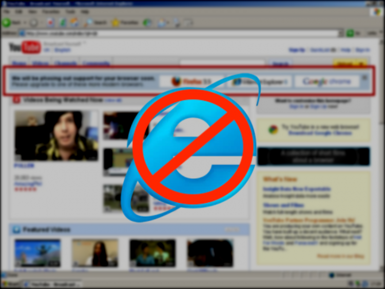 Как инженеры YouTube самовольно «убили» Internet Explorer 6"