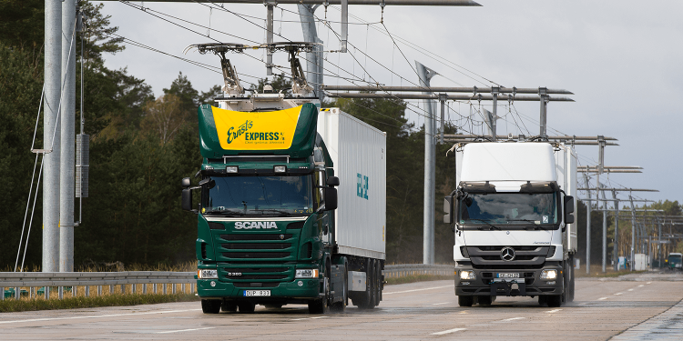 В Германии запустили электрическое шоссе eHighway для электрогрузовиков"