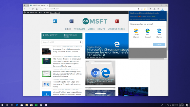 Новый Microsoft Edge меняет тему оформления вместе с Windows"