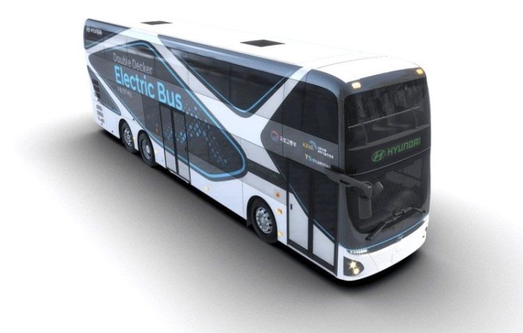 Hyundai представила 70-местный двухэтажный автобус на электрической тяге"