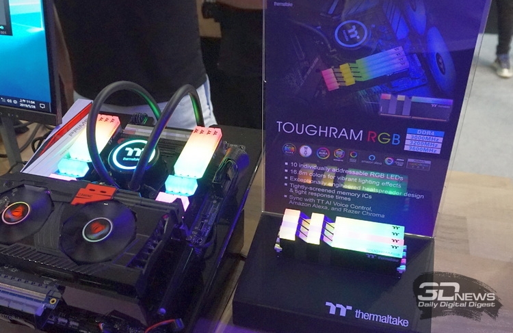 Computex 2019: Thermaltake представила оперативную память TOUGHRAM RGB и TOUGHRAM"