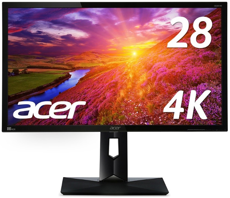 Acer представила 4К-монитор с поддержкой FreeSync и временем отклика в 1 мс"