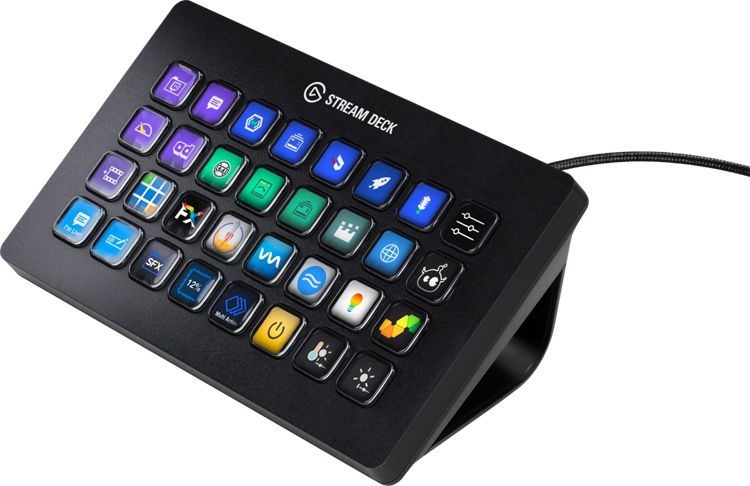 Контроллер Stream Deck XL получил 32 настраиваемые кнопки с мини-дисплеем"